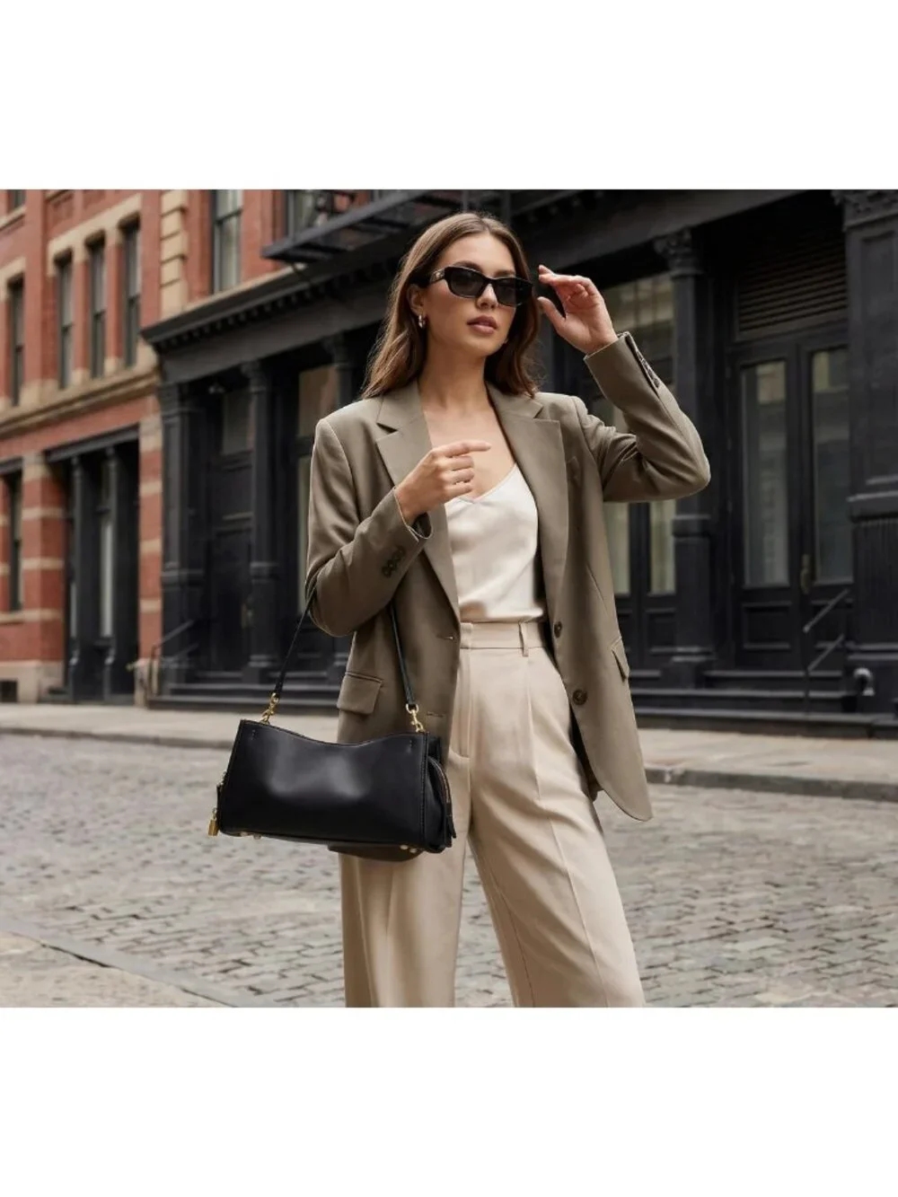 Vintage PU Leather Shoulder Tote Bag | Trendy Slouchy Hobo Handbag for Work
